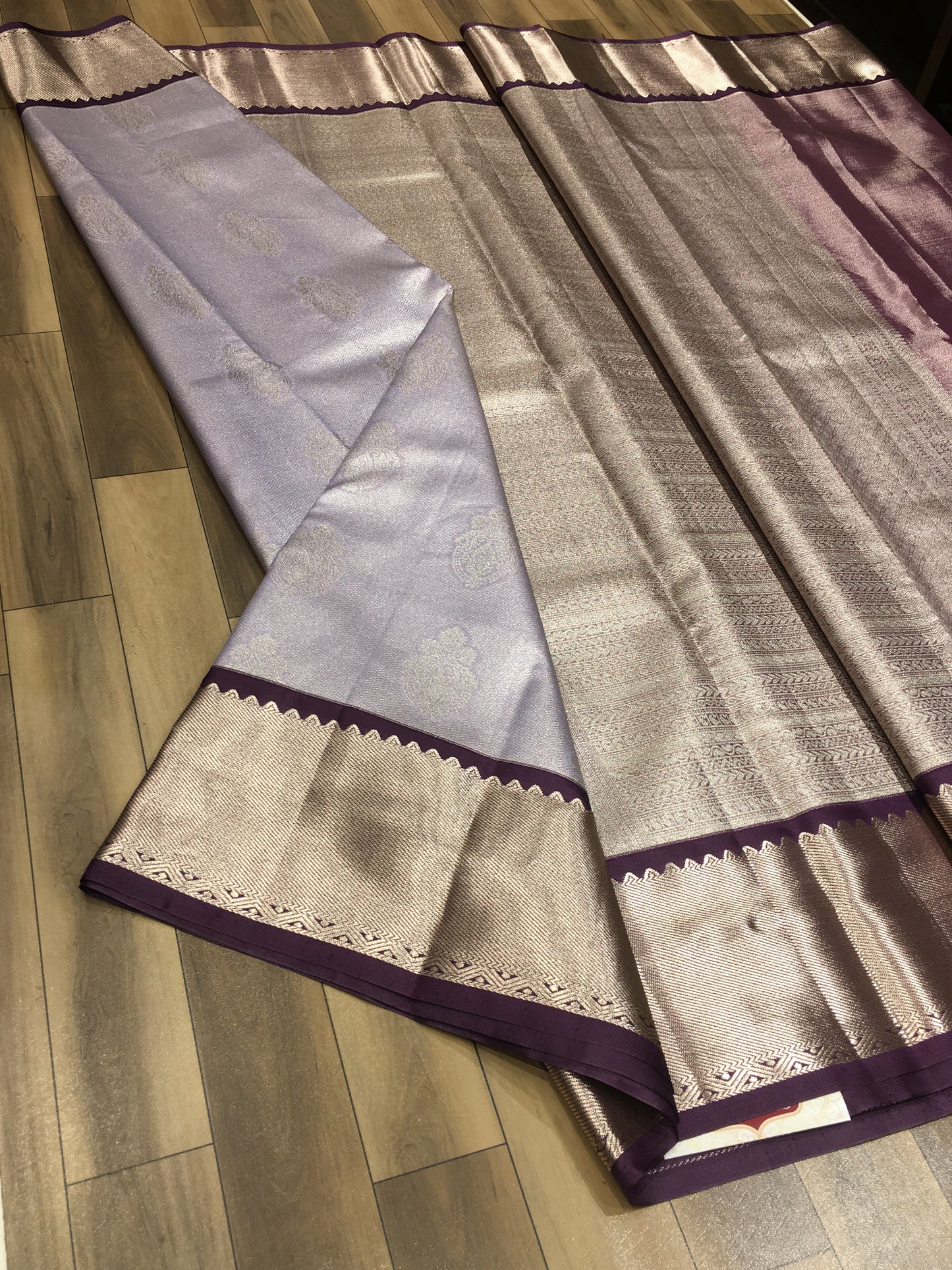 Semi Kanchipuram Tissue Saree