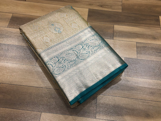 Semi Kanchipuram Tissue Saree