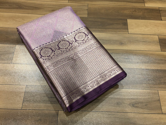 Semi Kanchipuram Tissue Saree