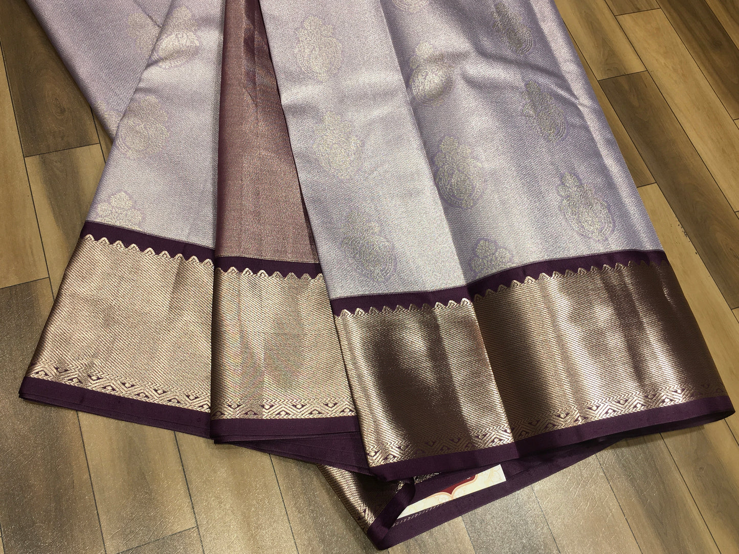 Semi Kanchipuram Tissue Saree