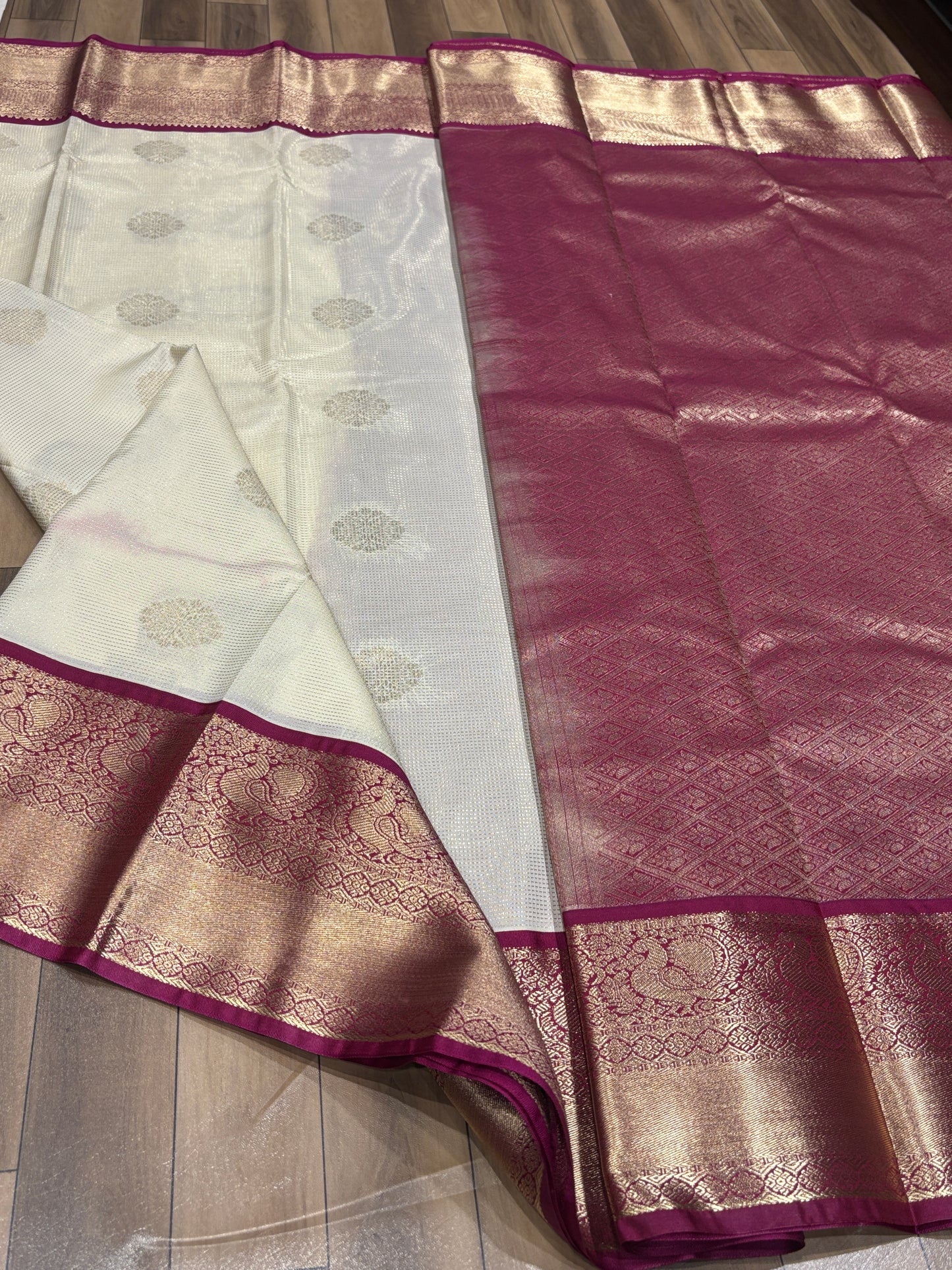 Semi Kanchipuram silk saree