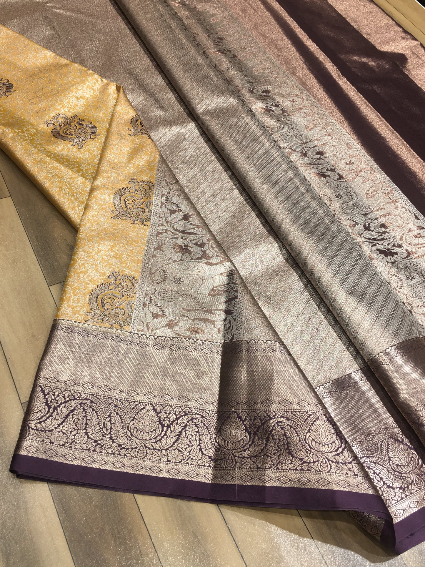 Semi Kanchipuram Tissue Silk