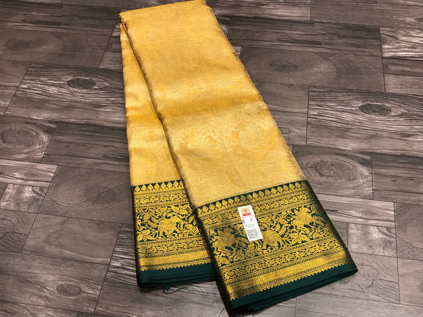 Pure Kanchipuram Tissue Saree