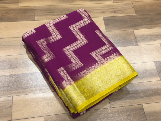 Chiffon Georgette Saree