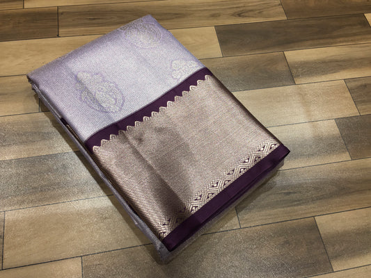 Semi Kanchipuram Tissue Saree