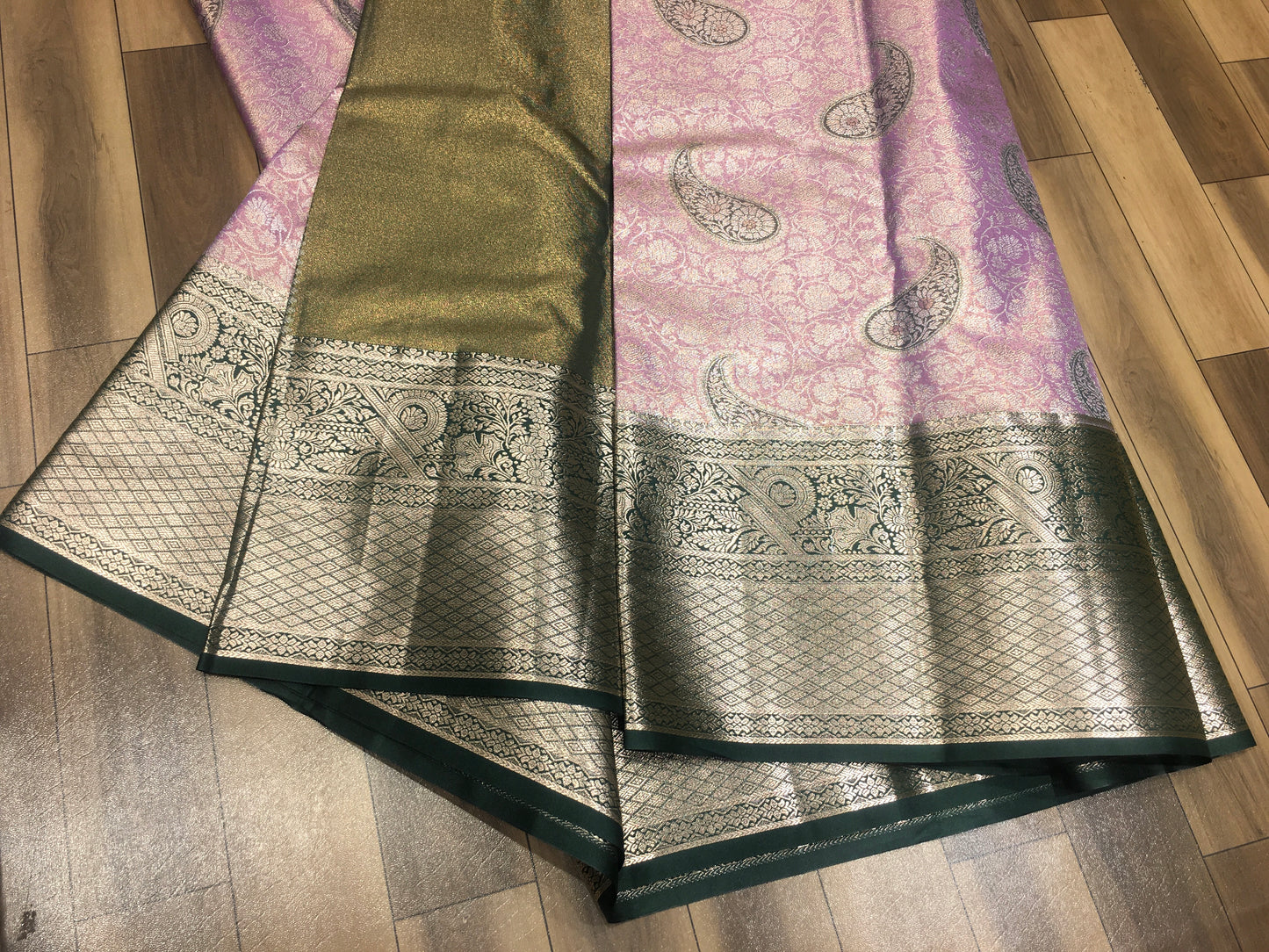 Semi Kanchipuram Tissue Saree