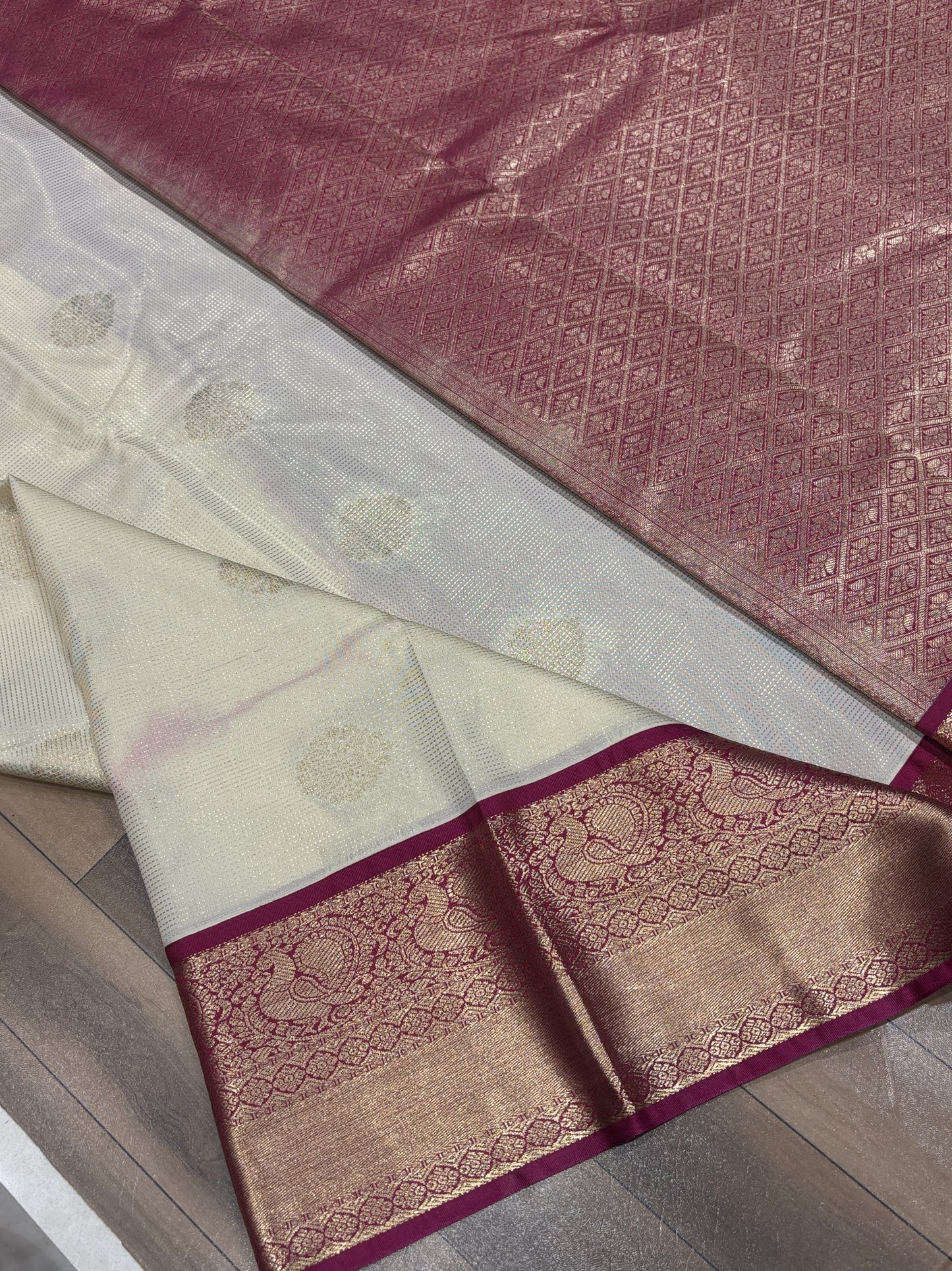 Semi Kanchipuram silk saree