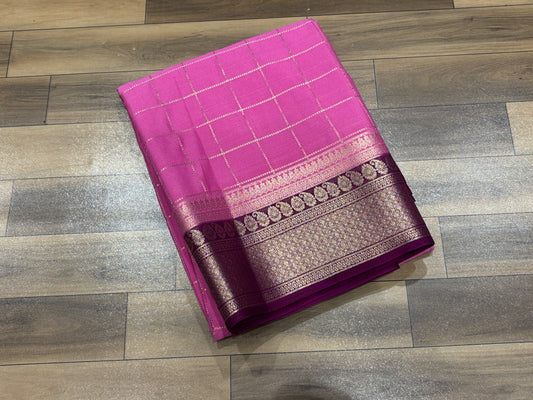 Semi Mysore Crape Saree