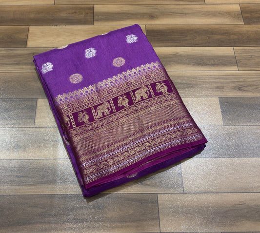 Munga crape Saree