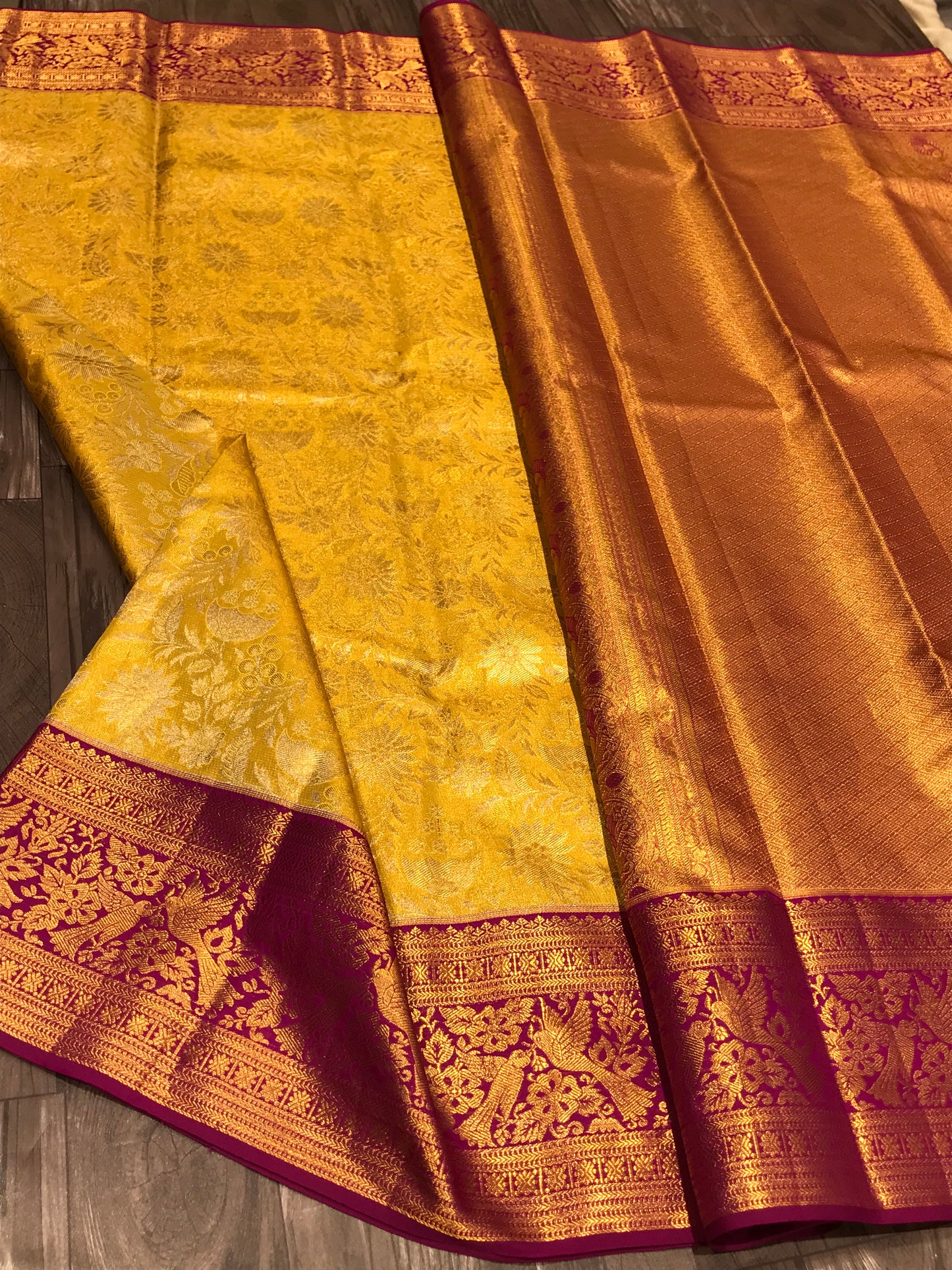 Pure kanchipuram Tissue Saree