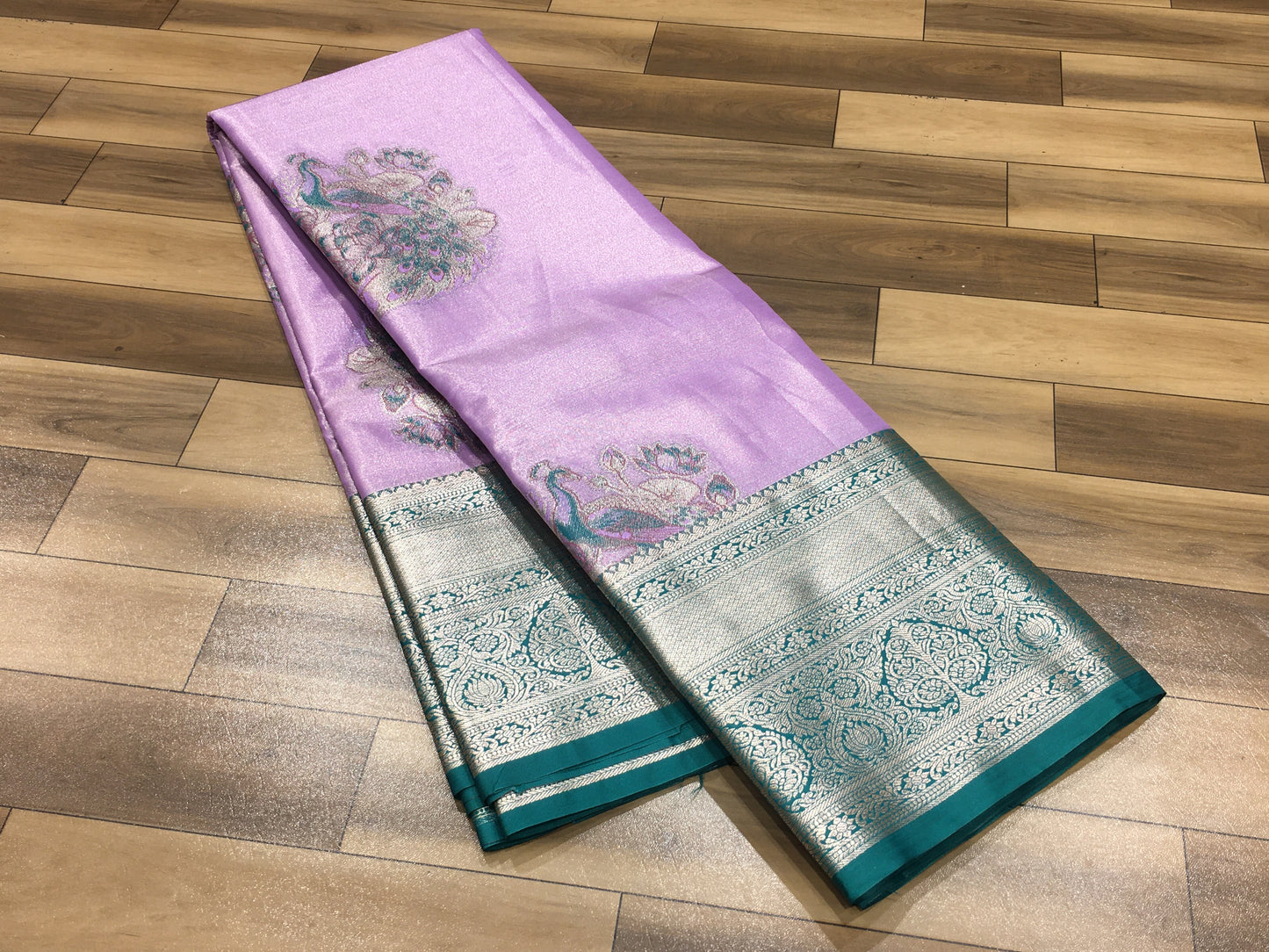 Semi Kanchipuram Tissue Saree