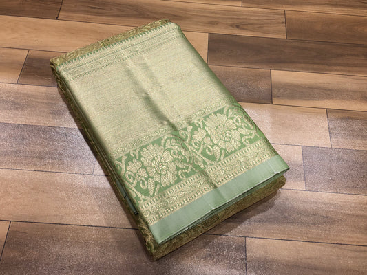 Semi Kanchipuram Tissue Saree