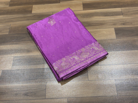 Satin Crape Saree