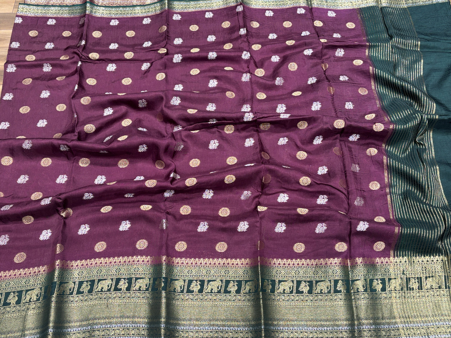 Munga crape Saree