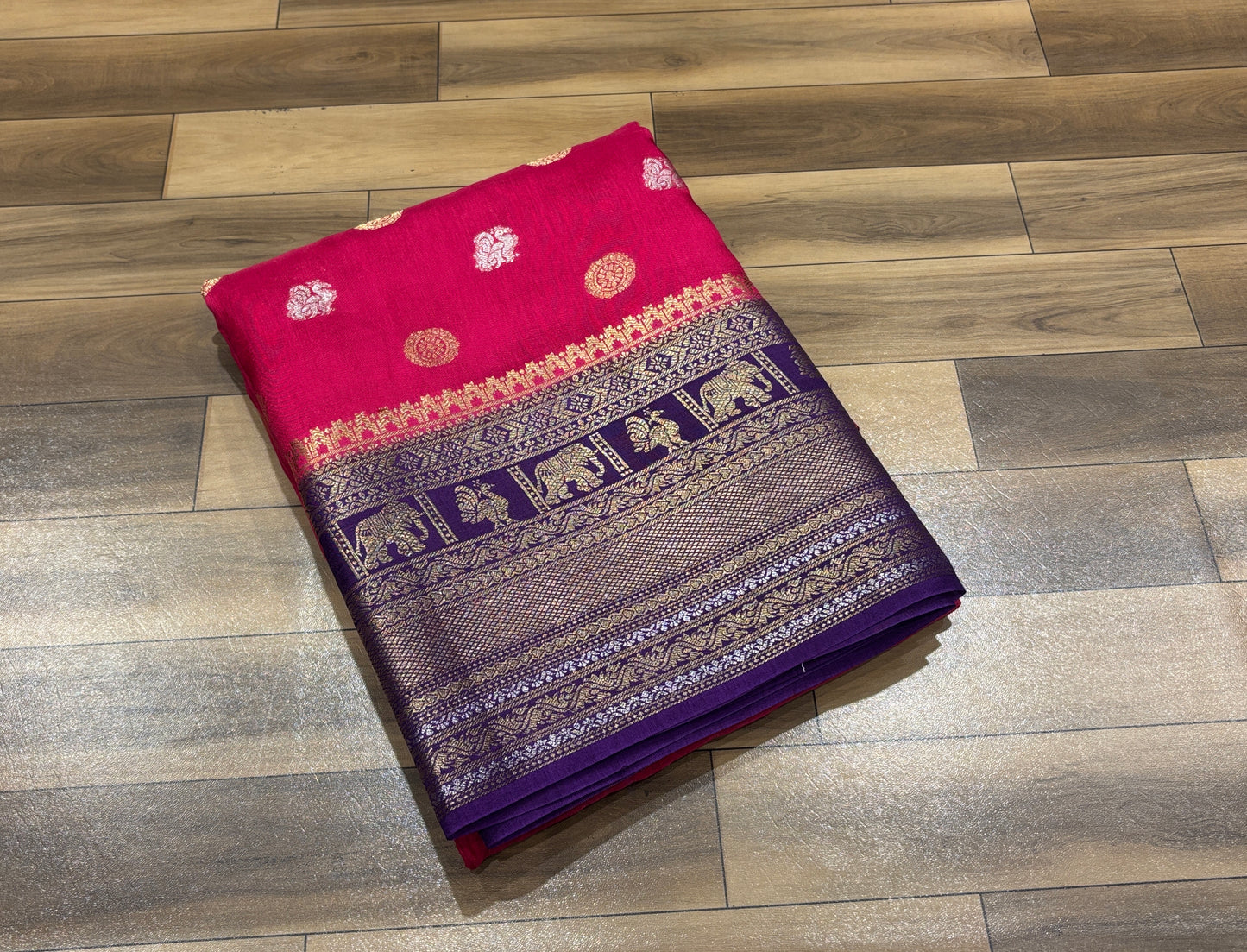 Munga crape saree