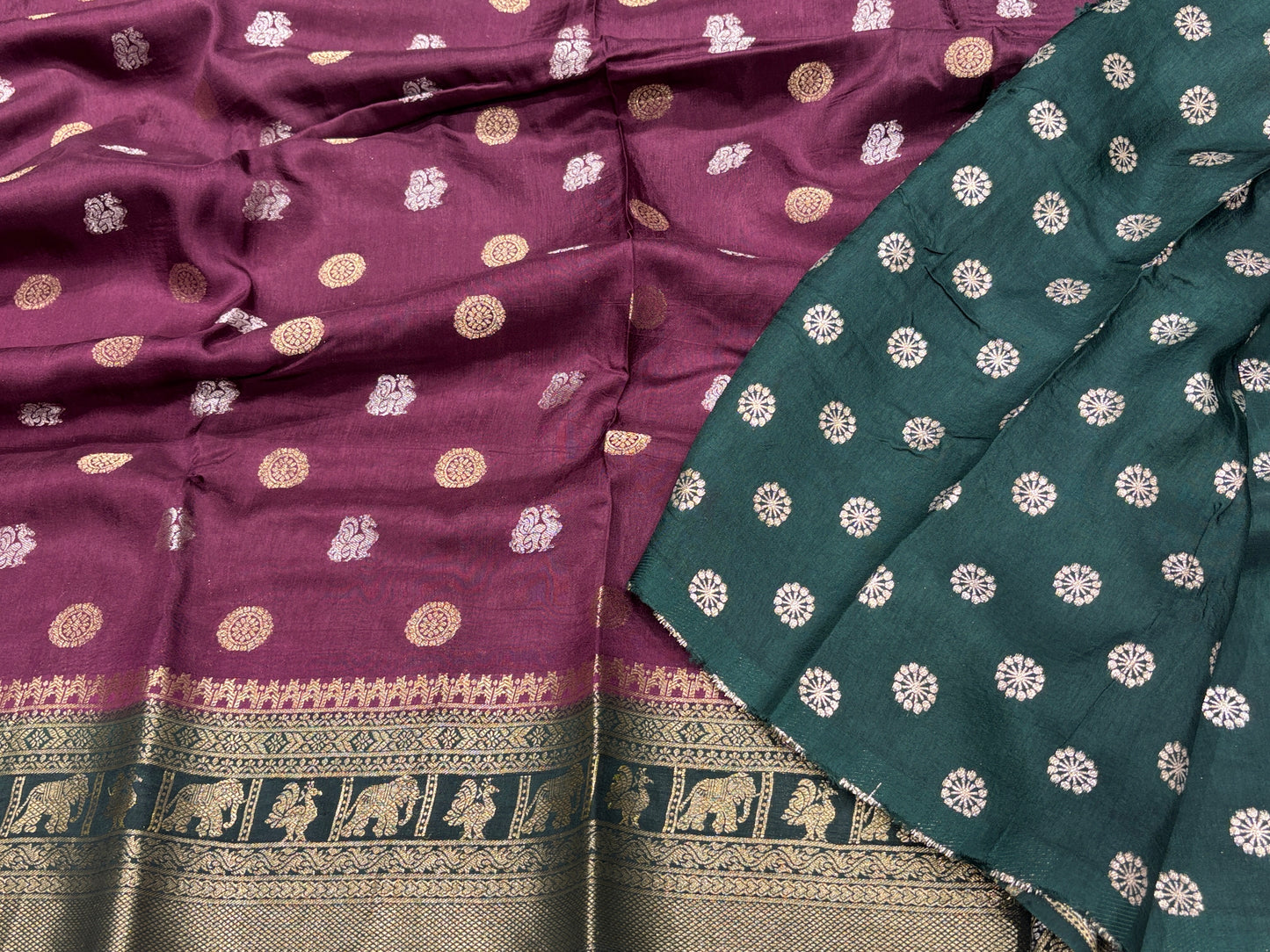 Munga crape Saree