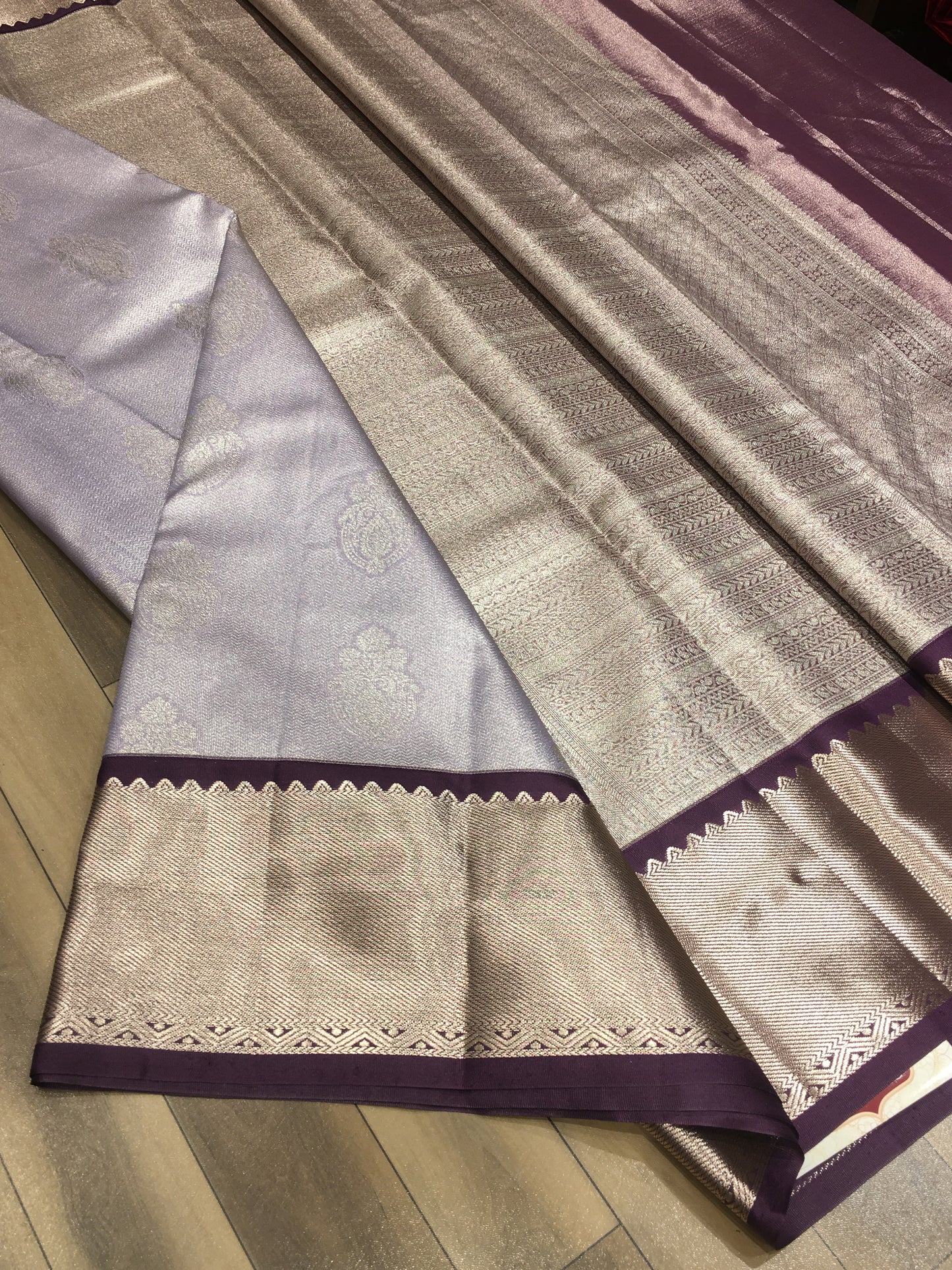 Semi Kanchipuram Tissue Saree