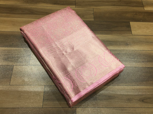 Semi Kanchipuram Tissue Saree