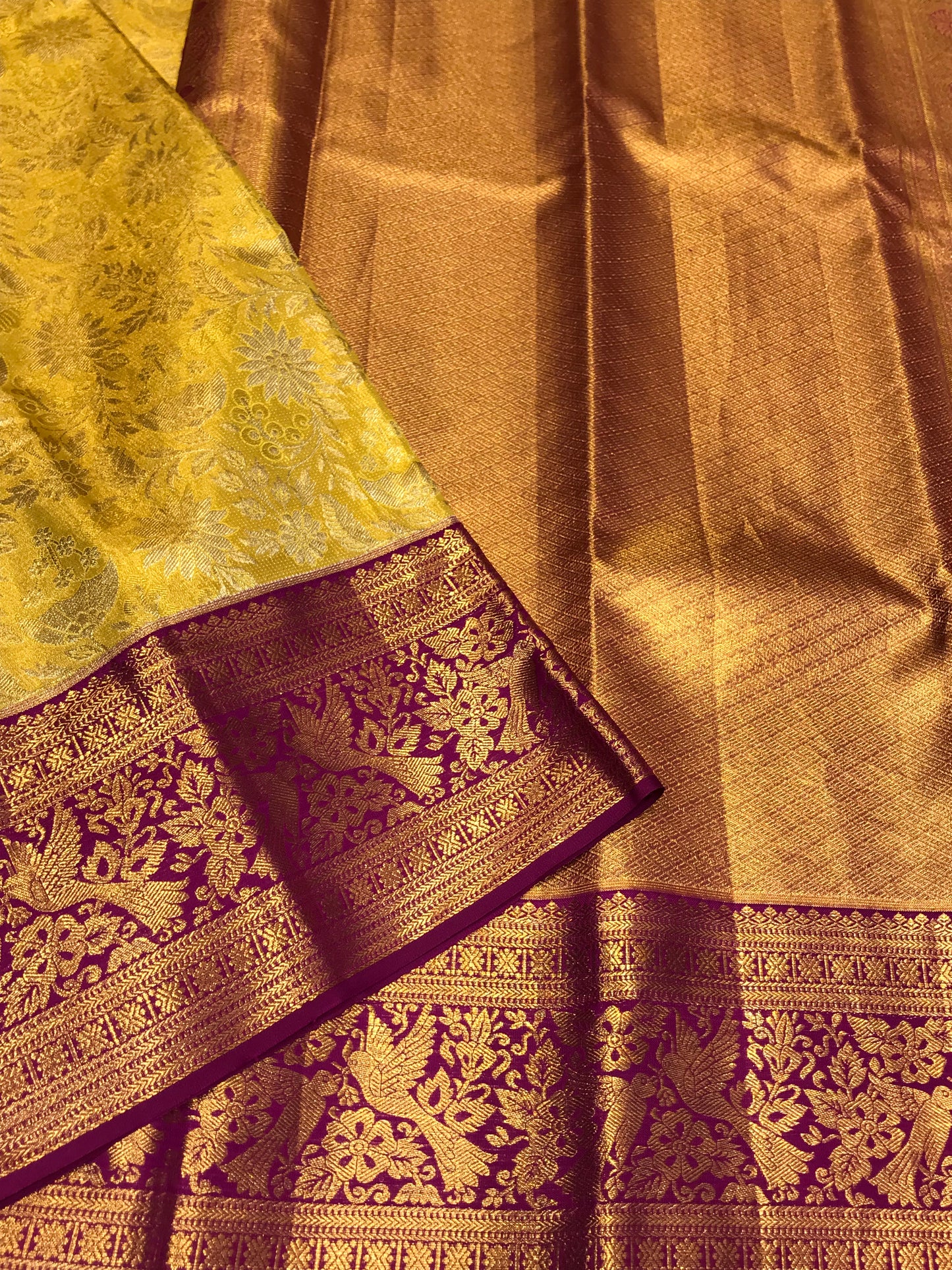 Pure kanchipuram Tissue Saree