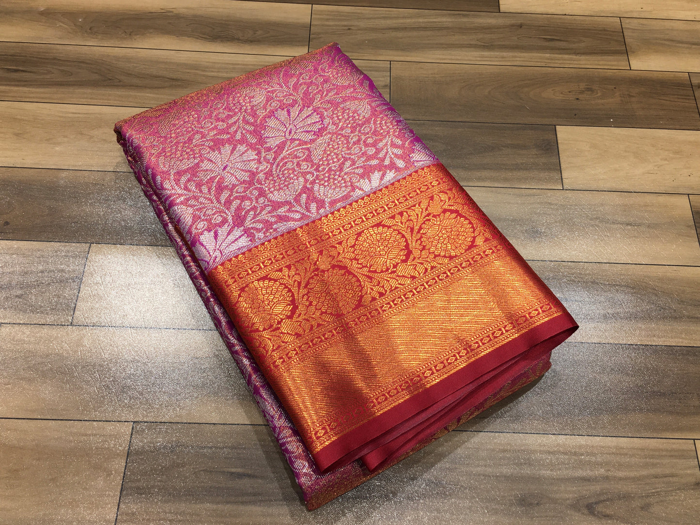 Semi Kanchipuram Tissue Saree