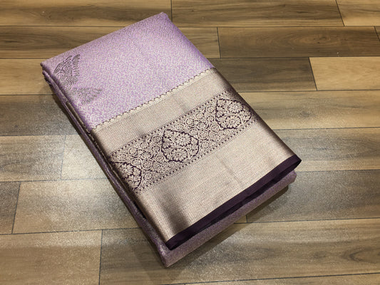 Semi Kanchipuram Tissue Saree