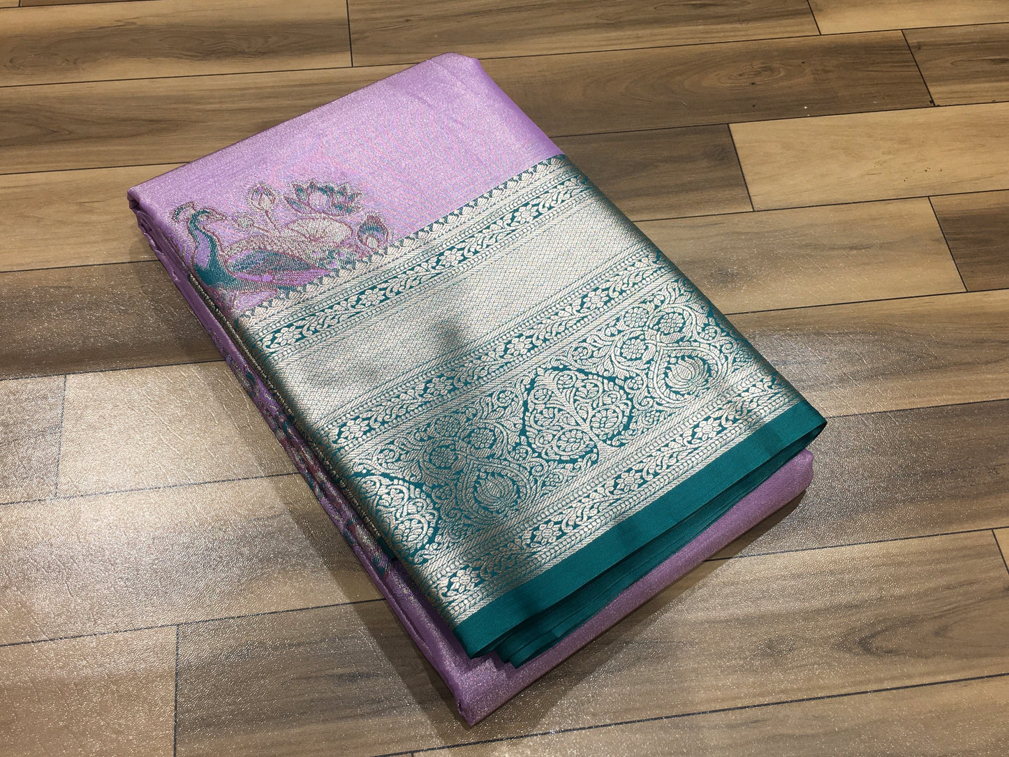 Semi Kanchipuram Tissue Saree